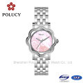 Montre à Quartz en acier inoxydable Watch taille libre bracelet montre Lady robe strass